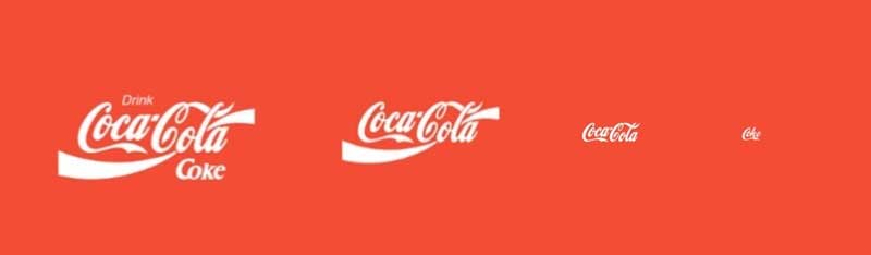 Варианты логотипа coca-cola